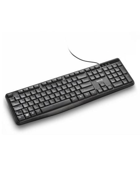 TECLADO NGS FUNKY V4 USB 12 TECLAS MULTIMEDIA NEGRO