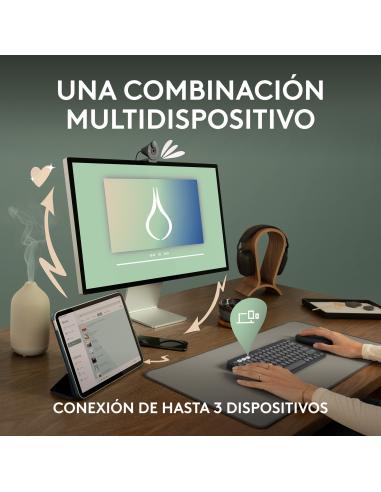 TECLADO LOGITECH INALAMBRICO KIT TR PEBBLE 2 COMBO BT 920-012227