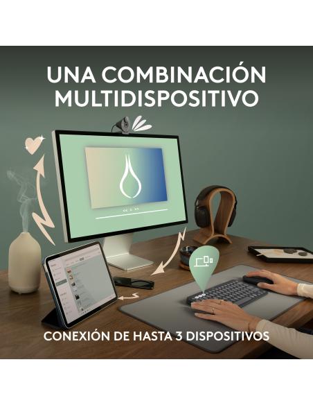TECLADO LOGITECH INALAMBRICO KIT TR PEBBLE 2 COMBO BT 920-012227