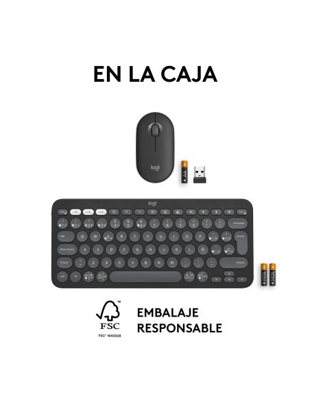 TECLADO LOGITECH INALAMBRICO KIT TR PEBBLE 2 COMBO BT 920-012227
