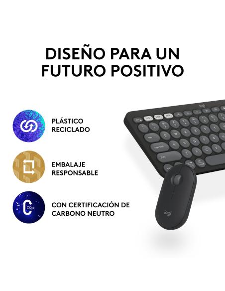 TECLADO LOGITECH INALAMBRICO KIT TR PEBBLE 2 COMBO BT 920-012227