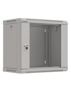 ARMARIO LANBERG MURAL RACK 19" 9U 540X350 FLAT PACK GRIS PUERTA CRISTAL