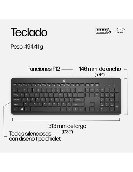 TECLADO HP RATON 230 INALAMBRICO BLANCO 3L1F0AA