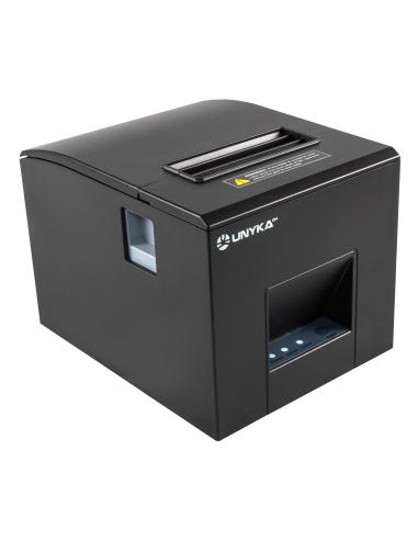 IMPRESORA TICKET POS3 TERMICA UNYKACH USBSERIERED CON CABLE NEGRA UK56007