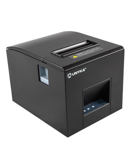 IMPRESORA TICKET POS3 TERMICA UNYKACH USBSERIERED CON CABLE NEGRA UK56007