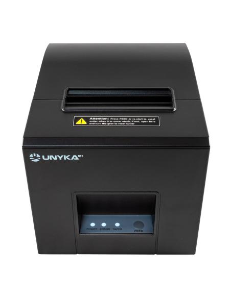 IMPRESORA TICKET POS3 TERMICA UNYKACH USBSERIERED CON CABLE NEGRA UK56007