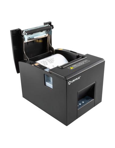 IMPRESORA TICKET POS3 TERMICA UNYKACH USBSERIERED CON CABLE NEGRA UK56007