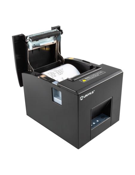 IMPRESORA TICKET POS3 TERMICA UNYKACH USBSERIERED CON CABLE NEGRA UK56007
