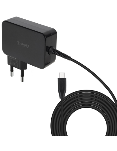 CARGADOR TOOQ PORTATIL GAN USB-C PD 100W NEGRO