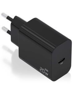 CARGADOR AISENS GAN 20W 1XUSB-C PD3.0 NEGRO