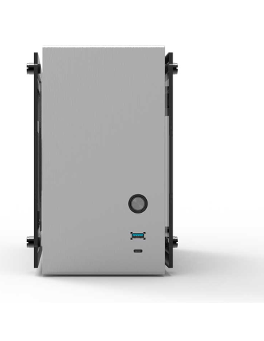 CAJA ZALMAN M4 MINI-ITX M2 1 X VENT 800MM ARGB 2XUSB 3.0 SILVER S/N FUENTE