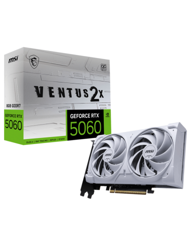 TARJETA GRAFICA MSI RTX 5060 8G VENTUS 2X OC WHITE