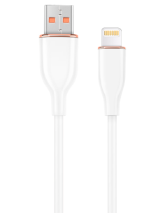 CABLE DE CARGA Y DATOS GEMBIRD DE SILICONA PREMIUM DE 8 CLAVIJAS 1,5 M BLANCO