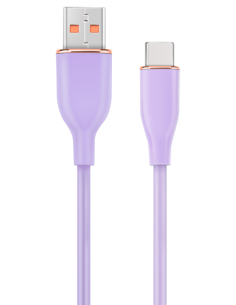 CABLE DE CARGA Y DATOS GEMBIRD USB TIPO C DE SILICONA PREMIUM 1,5 M VIOLETA