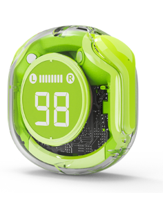 AURICULARES GEMBIRD TWST-01-G TRANSPARENTES VERDE BT