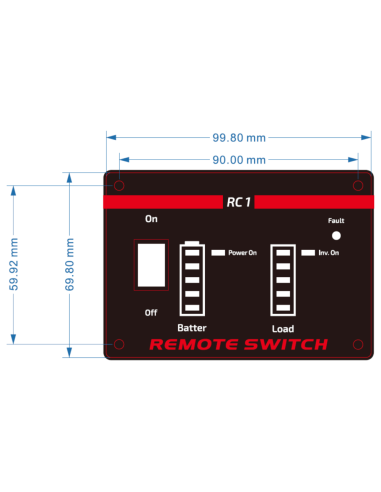 PANEL CONTROL REMOTO GEMBIRD PARA EG-PWC-PS INVERSORES