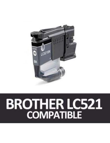 TINTA GENERICA BROTHER NEGRA / DCP-J1260W / DCP-J1310DW / DCP-J1360DW (500 PAG.) (LC521BK-GE)