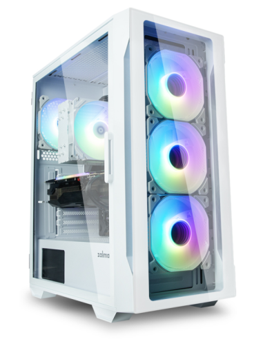 CAJA ZALMAN I3 NEO TG ATX 4XVENT 120MM 2XUSB 3.0 BLANCO S/N FUENTE