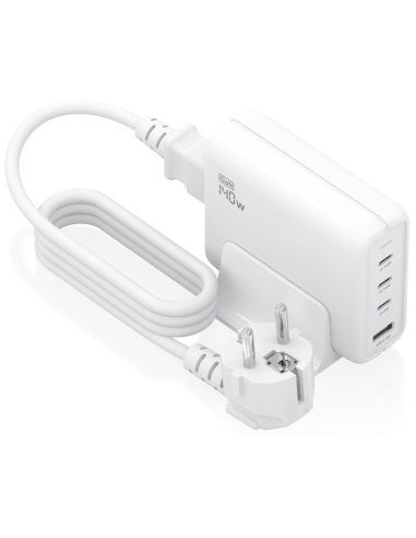 CARGADOR GAN AISENS SOBREMESA 140W 3XUSB-C PD3.1 QC4.0 QC5.0 USB-A QC3.0