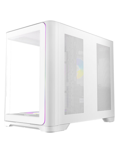 CAJA ANTEC C5 CURVE ARGB ATX BLANCO 3XVENT REV 120 MM 1X120MM 2XUSB SN FUENTE