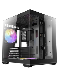 CAJA ANTEC CX60M ARGB MATX NEGRO 2XVENT REV 120 MM 1X120MM 2XUSB SN FUENTE