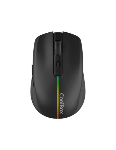 RATON INALAMBRICO COOLBOX COO-MOU-W01-B / RECARGABLE / 1600 DPI / NEGRO