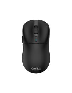 RATON INALAMBRICO COOLBOX COO-MOU-W03-B / RF - BLUETOOTH / RECARGABLE / 10000 DPI / USB-C / NEGRO