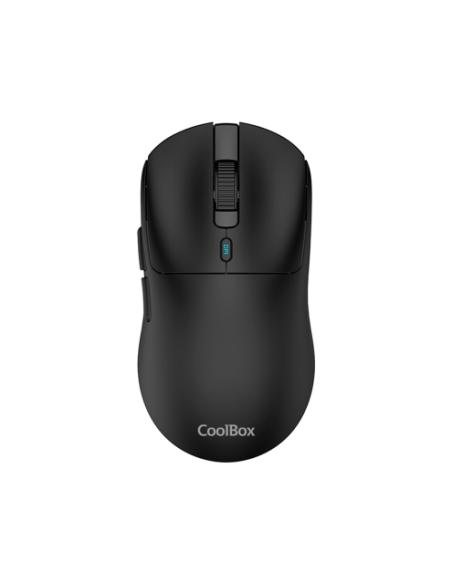 RATON INALAMBRICO COOLBOX COO-MOU-W03-B / RF - BLUETOOTH / RECARGABLE / 10000 DPI / USB-C / NEGRO