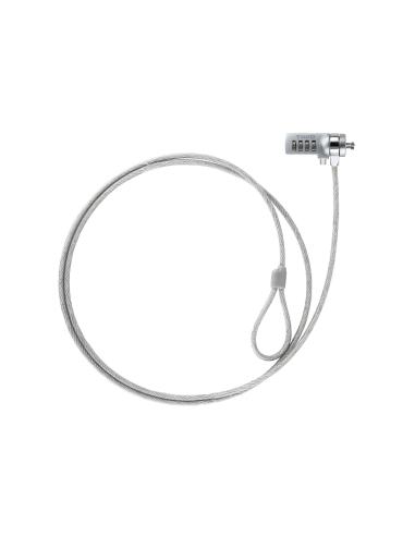 CABLE SEGURIDAD CON COMBINACION PARA PORTATILES 1.5M TOOQ TQCLKC0015