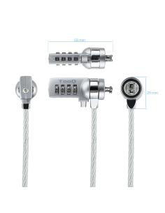 CABLE SEGURIDAD CON COMBINACION PARA PORTATILES 1.5M TOOQ TQCLKC0015 2