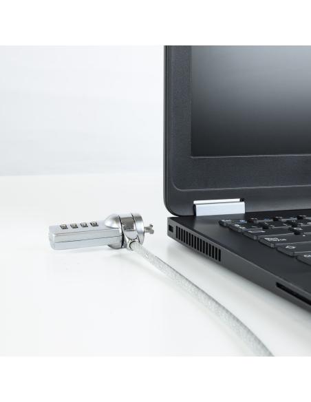 CABLE SEGURIDAD CON COMBINACION PARA PORTATILES 1.5M TOOQ TQCLKC0015
