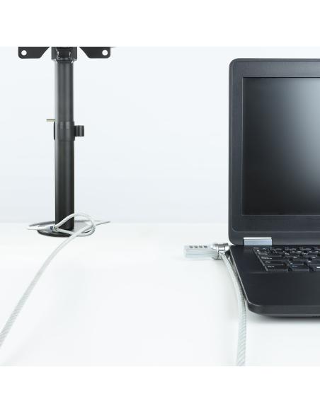 CABLE SEGURIDAD CON COMBINACION PARA PORTATILES 1.5M TOOQ TQCLKC0015