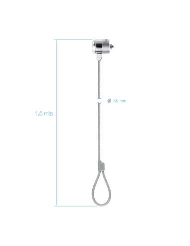 CABLE SEGURIDAD CON LLAVES PARA PORTATILES 1.5M TOOQ TQCLKC0025