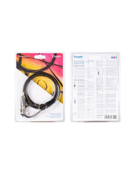 CABLE SEGURIDAD NANO 2.5X6MM COMBINACION PORTATIL TOOQ TQCLKC0035-G