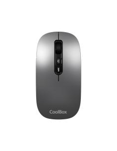 RATON INALAMBRICO COOLBOX COO-MOU-W02-G / RF - BLUETOOTH / RECARGABLE / 1600 DPI / GRIS