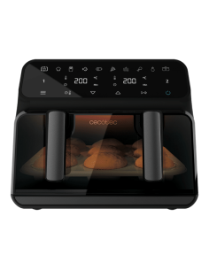 FREIDORA AIRE CECOTEC CECOFRY ADVANCE 9000 WINDOW / DOS CUBETAS CON DIVISION / 2200 W / 9L / 04986 / A90_EU01_004986