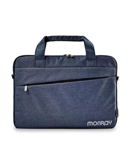 BOLSA PORTATIL 15.6 NGS CHARTER BOLSILLO EXTERIOR AZUL OSCURO JASPEADO