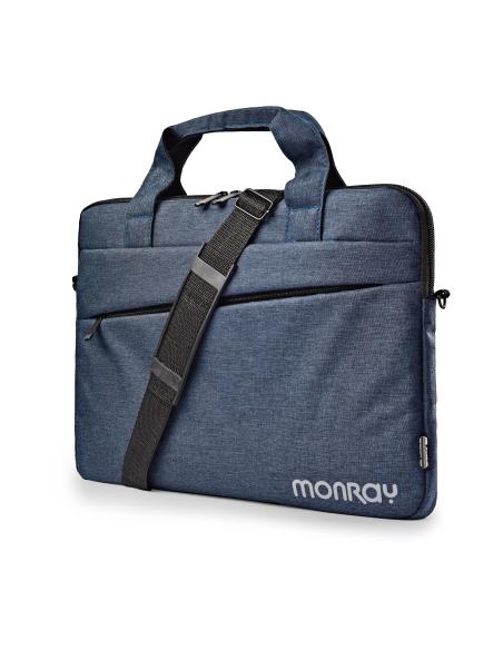 BOLSA PORTATIL 15.6 NGS CHARTER BOLSILLO EXTERIOR AZUL OSCURO JASPEADO