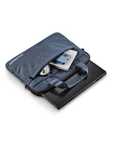 BOLSA PORTATIL 15.6 NGS CHARTER BOLSILLO EXTERIOR AZUL OSCURO JASPEADO