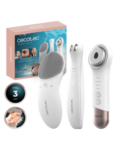 PACK CUIDADO FACIAL CECOTEC FACECARE SKINROUTINE / LIMPIADOR CON DOBLE CARA / VIBRACION PARA LIMPIEZA PROFUNDA / INTENSIDAD AJUS