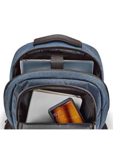 BOLSA MOCHILA PORTATIL 15.6 NGS SACKS CHARTER AZUL OSCURO JASPEADO IMPERMEABLE