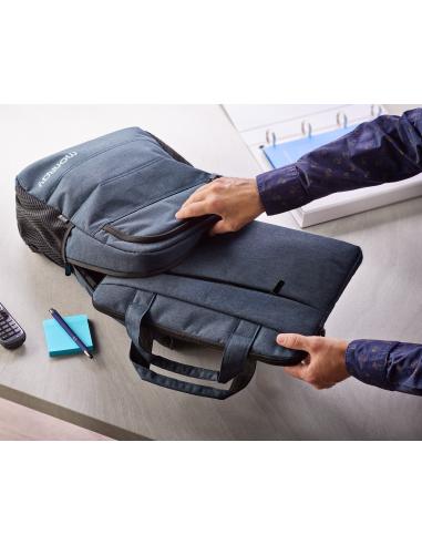 BOLSA MOCHILA PORTATIL 15.6 NGS SACKS CHARTER AZUL OSCURO JASPEADO IMPERMEABLE