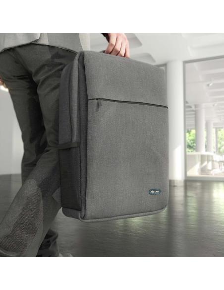 BOLSA MOCHILA PORTATIL 17 GRIS AISENS ASBG-BP081-GR