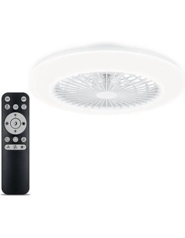 VENTILADOR DE TECHO PHILIPS AMIGO / LED 42W+20W / 4400 LUMENES / 3 TONOS LUZ / MANDO A DISTANCIA / FUNCION VERANO-INVIERNO / BLA