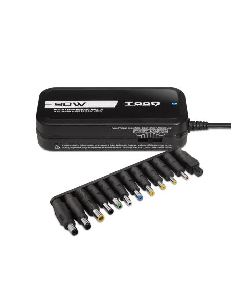 CARGADOR PORTATIL 90W TOOQ TQLC-90BS02M CASA MULT. MANUAL 12 CONECTORES
