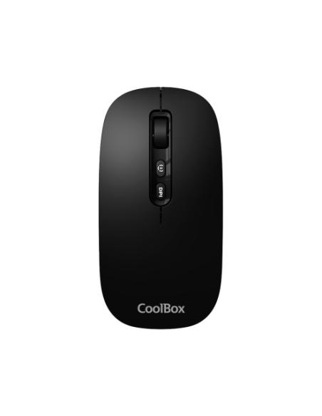 RATON INALAMBRICO COO-MOU-W02-B / RF - BLUETOOTH / RECARGABLE / 1600 DPI / NEGRO