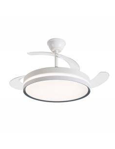 VENTILADOR DE TECHO DAEWOO DW5007 BLANCO / 42" (106 CM) / ASPAS RETRÁCTILES / LED 35W REGULABLE / MOTOR 30W / 6 VELOCIDADES / CO