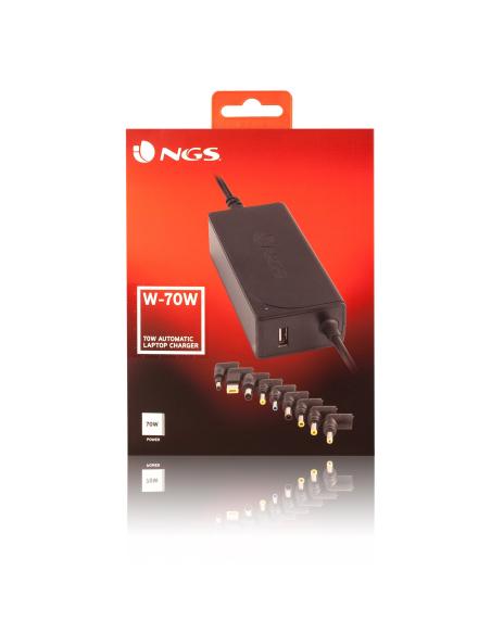 CARGADOR PORTATIL 70W NGS AUTOMATICO PARED W-70W