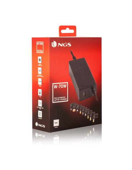CARGADOR PORTATIL 70W NGS AUTOMATICO PARED W-70W