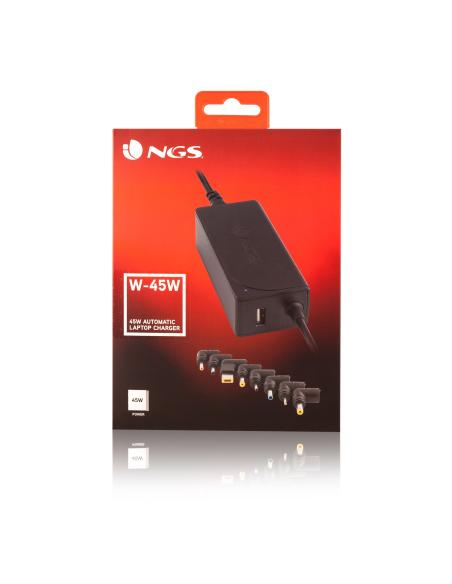 CARGADOR PORTATIL 45W NGS AUTOMATICO Y UNIVERSAL W-45W